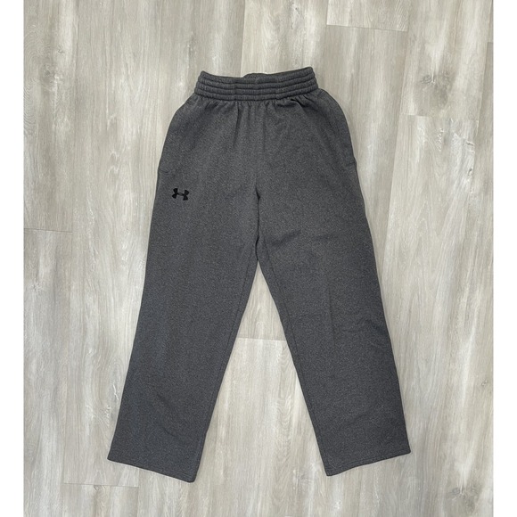 Under Armour Sweatpants Mens Sma Drawstring Elastic Waist Fleece Athletic Pants - Picture 1 of 11